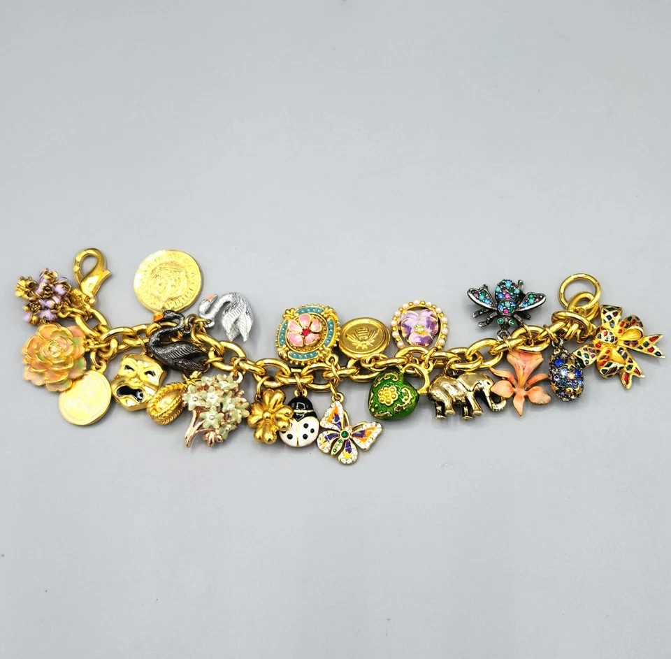 Joan Rivers Signed Numbered Limited Edition 20th Anniversary Charm Bracelet 8" - Image 3 of 4