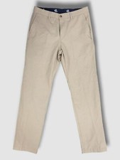  95 Ralph Lauren Men's Beige Classic-Fit Cotton Stretch Dress Pants Size 32W 32L