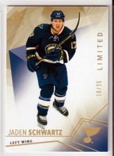 2015-16 SP Authentic Limited #57 Jaden Schwartz /25 - St. Louis Blues