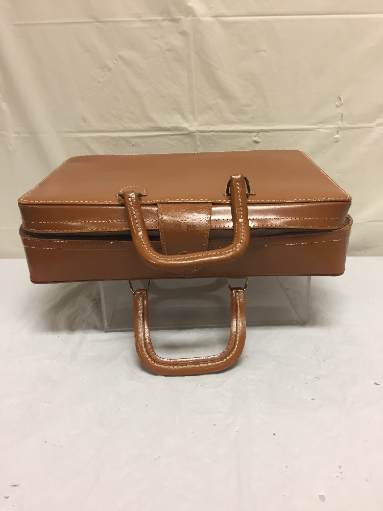 Vintage Brown Leather Luggage eBay