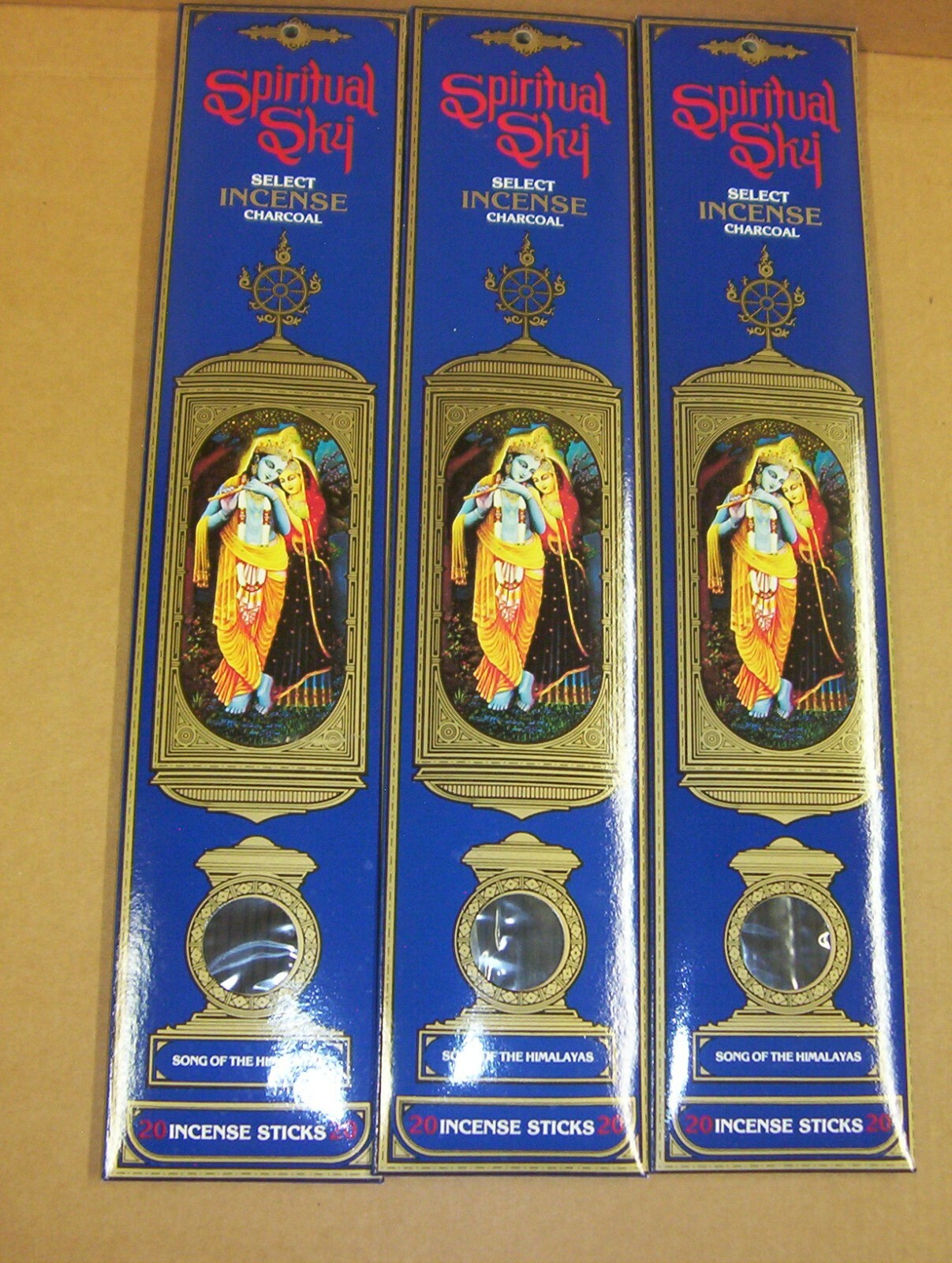 SPIRITUAL SKY SELECT CHARCOAL INCENSE STICKS 3 PK. "SONG OF THE