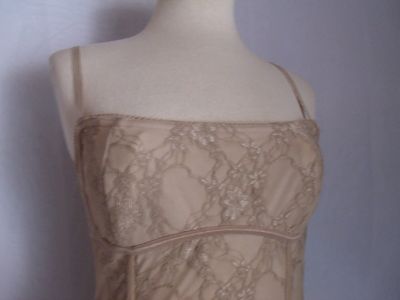 Soutien-gorge triangle CAMILLE en dentelle BEIGE pour femme