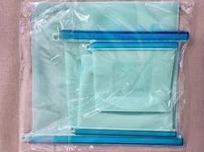 4Pcs Reusable Sealable Silicone Food Storage Bags Ziplock 500/1000/1500/4000ml