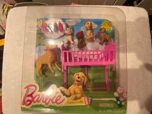 barbie puppy cradle
