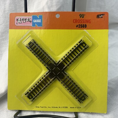 Atlas 2569 N Scale Code 80 Nickel Silver 90° Crossing Track NIP