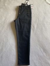 Womens Sofia Vergara High Rise Curvy Skinny Crop Blue Jeans Size 6