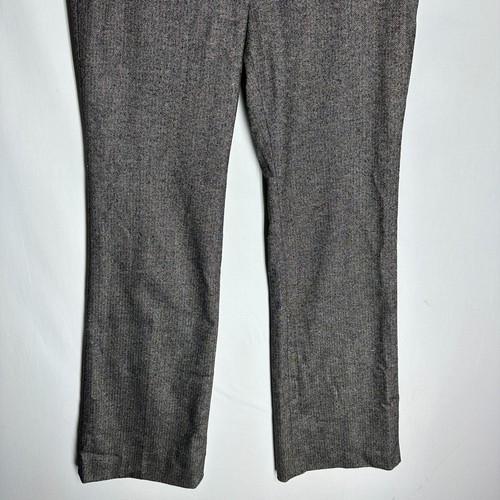 Talbots Raleigh Womens Curvy Dress Pants Size 8 Wool Blend Herringbone High Rise - Picture 4 of 9