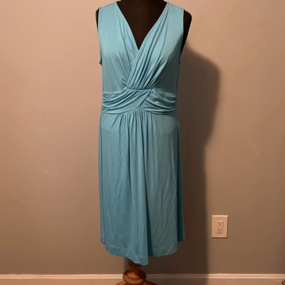 Talbots Womens Sleeveless Surplice Empire Waist Midi Dress | eBay Talbots Womens Sleeveless Surplice Empire Waist Midi Dress | eBay