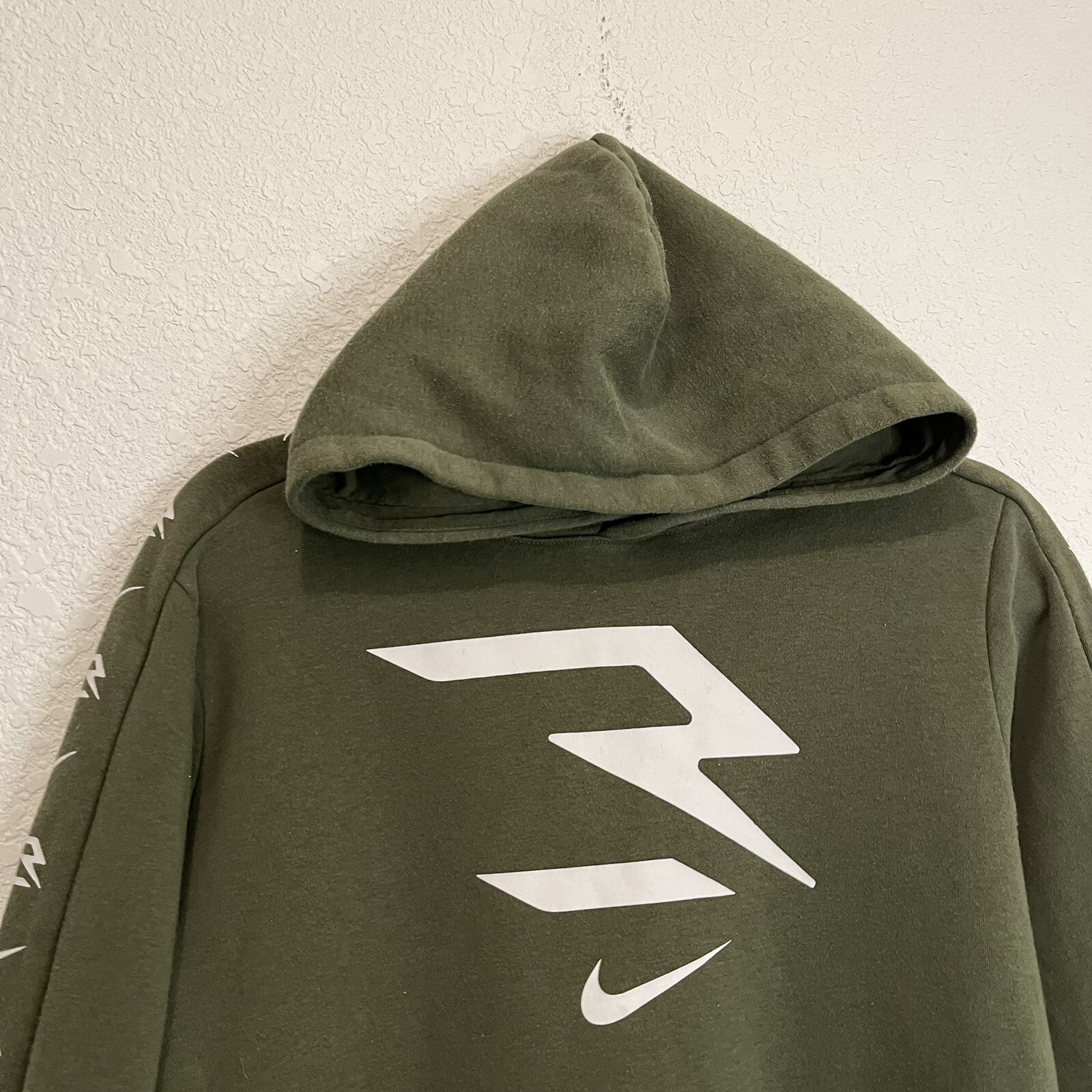 Nike Russell Wilson 3Brand Youth Pullover Hoodie Green Long Sleeve Size XL 13-15 thumbnail 3
