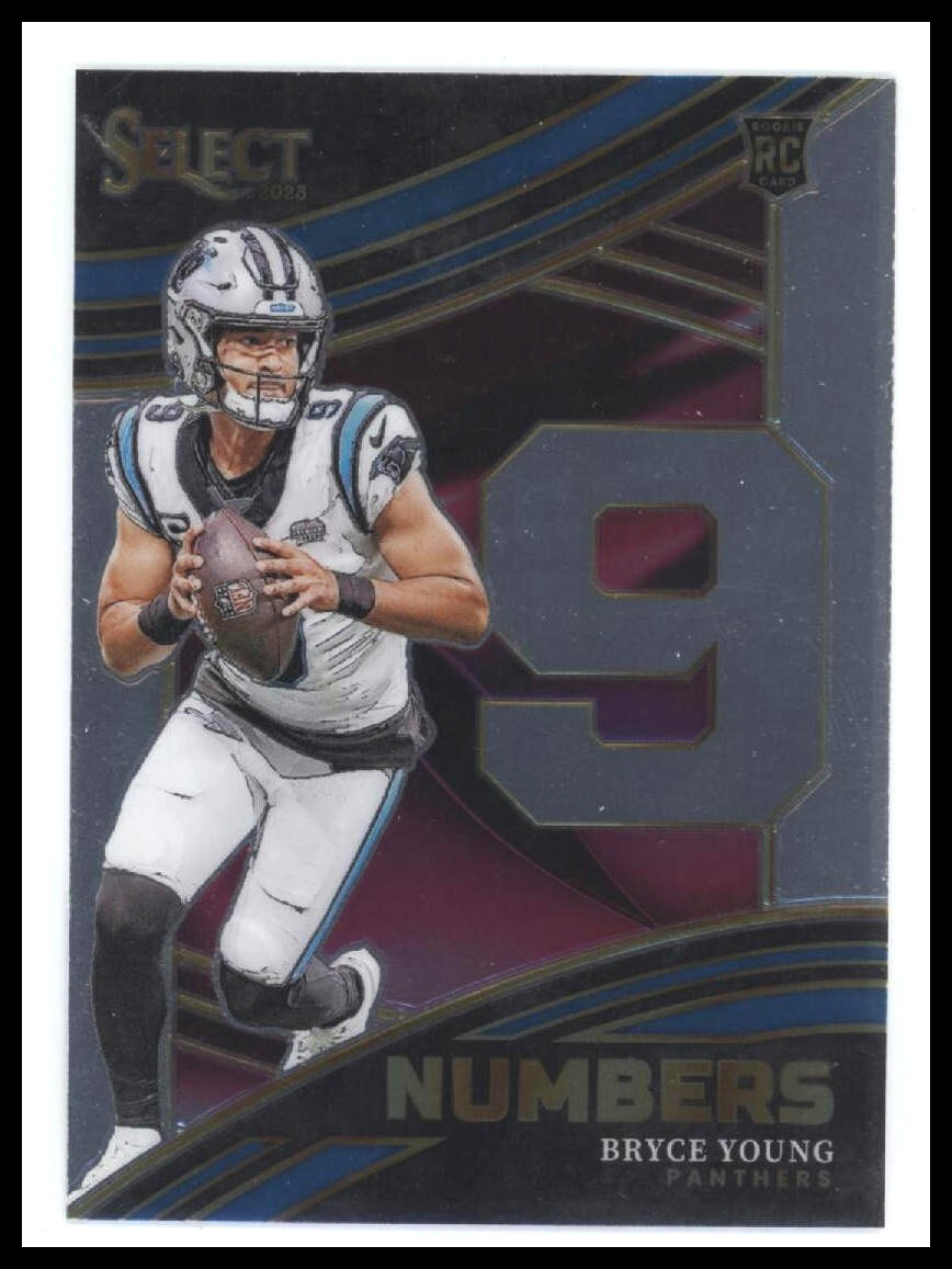 2023 Panini Select #NMB-BYO Bryce Young Carolina Panthers Select Numbers