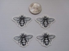 SHIP FROM NY - Temporary Tattoo - Set of 4 Bees 1.5" each 