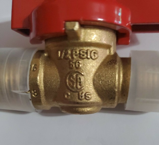 One 1/2" Gas Ball Valve CW617N Male NPT Made In Italy eBay