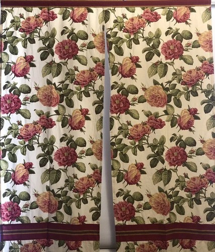 Vintage Curtain Custom Made Home Decor Door Window Two Panel Curtains - Picture 5 of 13