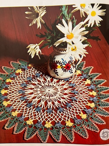 Magic Crochet Volume 1 Patterns Magazine 1980's Doilies Bedspreads Coaster RARE - Picture 12 of 24