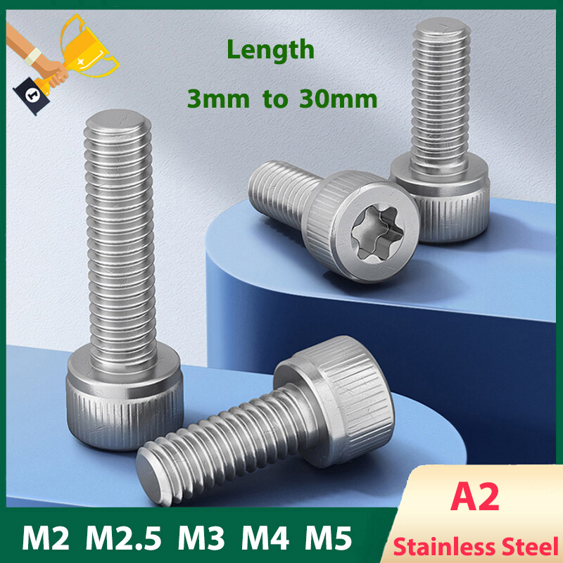 Uxcell M5x25mm Phillips Machine Screws | 304 Stainless Steel Fasteners | 10Pcs Corrosion Resistant Bolts