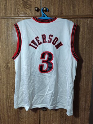 Philadelphia 76ers Champion NBA Jersey #3 Allen Iverson Basketball