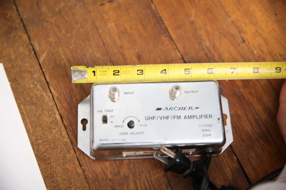 Vintage Archer VCR-TV-FM Radio Variable Amplifier 15-1113A Coax UHF VHF - Image 4 of 4