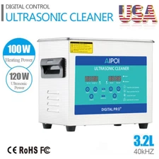 3.2L Stainless Steel Industry Sonic Heated Ultrasonic Cleaner Heater w/Timer NEW