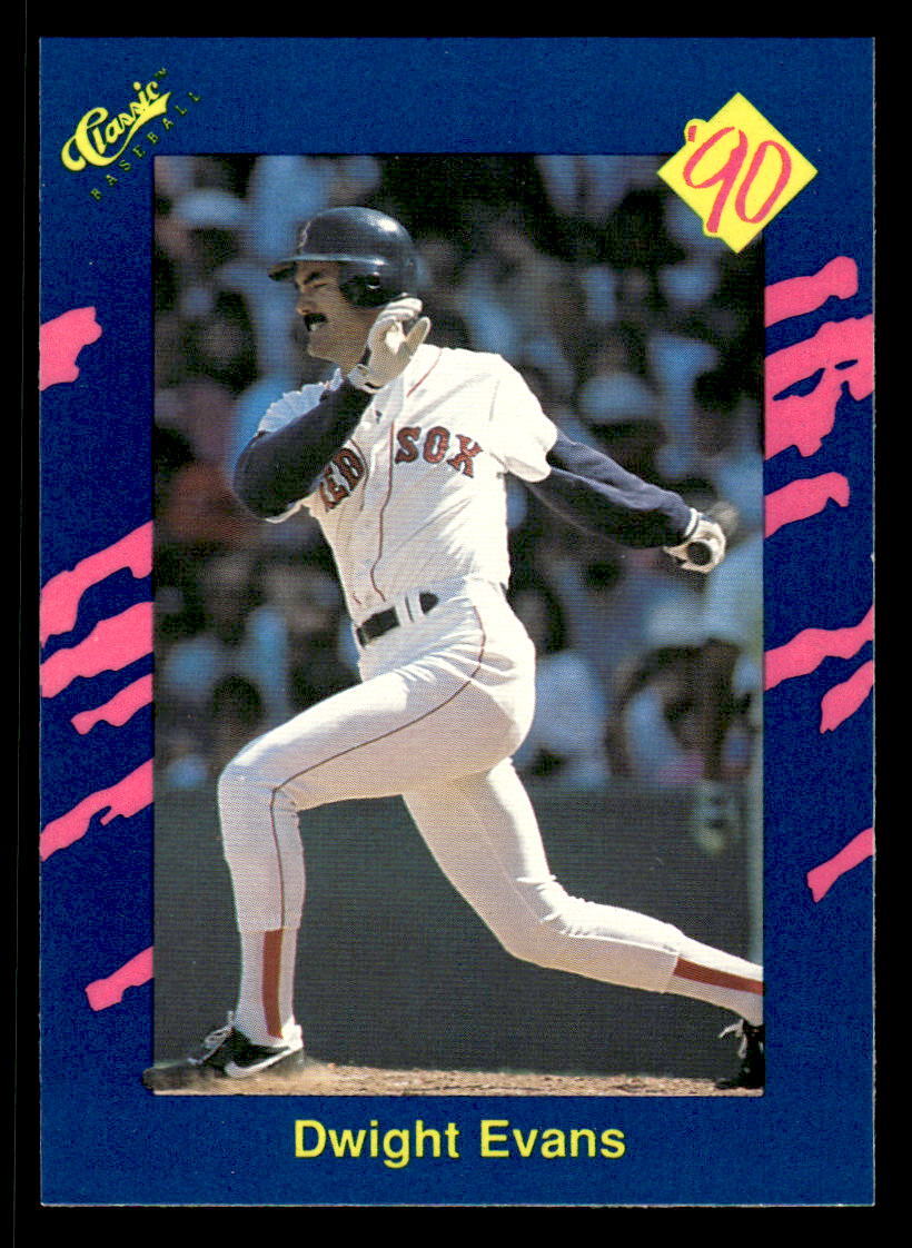 Dwight Evans 1990 Classic Blue #77   Boston Red Sox