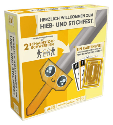 Herzlich Willkommen zum Hieb- und Stichfest von Exploding Kittens, DE, Neu, OVP