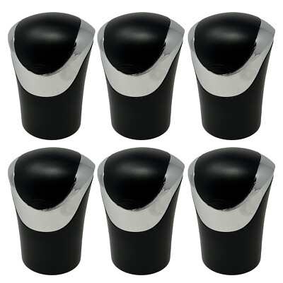 TrexNYC Car Ashtray Luxury Flip Top with Blue LED Light, 6-Packs