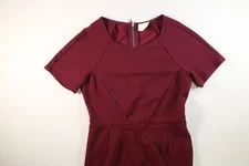 Womens One Clothing Burgundy Short Sleeve Dress Medium EUC
