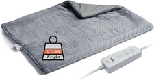 Weighted Heating Pad,2lb XL Heated Pad for Back Pain Relief Gray