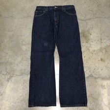 Levi's Boot Cut 517 Jeans Mens 34x30 Dark Wash Blue Made in Mexico Denim