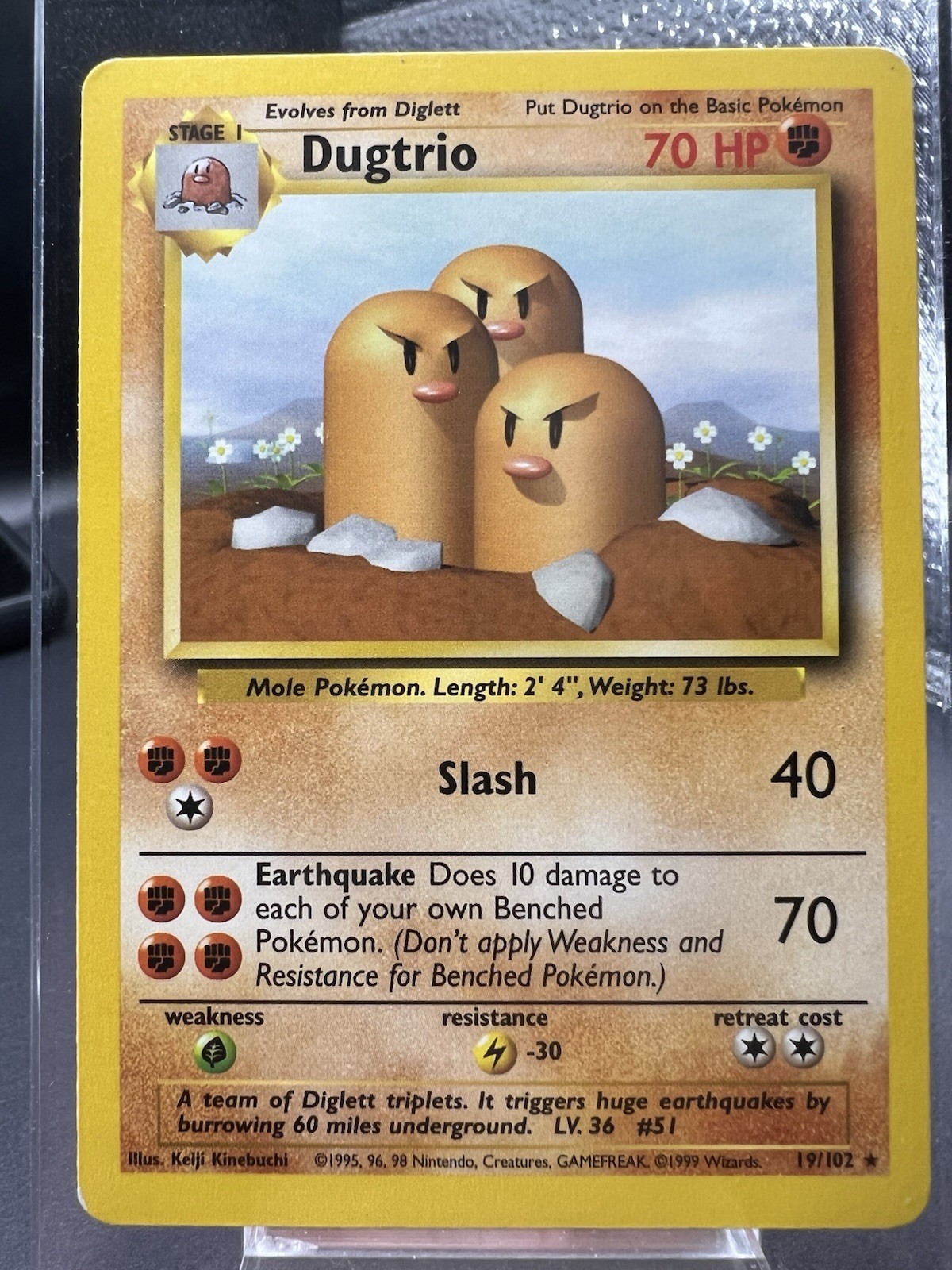 Pokemon TCG Dugtrio 19/102 Non Holo Rare