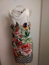 Smashed Lemon Kleid, Gr. 42XL UK 16, Mehrfarbig Geblümt,  leicht Dehnbar 