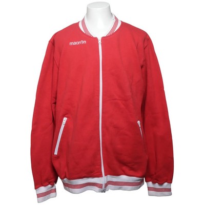 Macron, Trainingsjacke, Herren, Größe: 4XL, Rot/Weiß, Baumwolle/Polyester #1y2