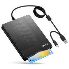 Floppy Disk Reader 3.5 inch USB Drive inch, Brushed Panel