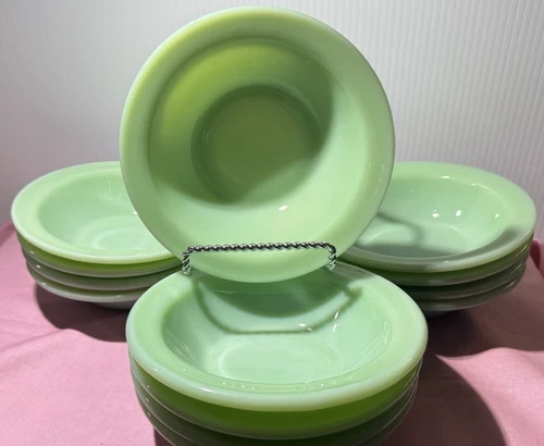 VTG FIRE KING JADEITE Restaurant Ware  8 oz RIM  Grapefruit / Cereal Bowl  G305
