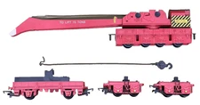HORNBY R739 BR 75 TON BREAKDOWN CRANE STRATFORD COMPLETE SET - FREE SHIP