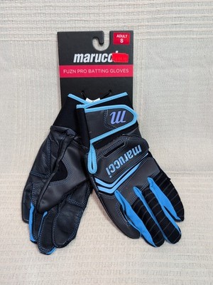 Marucci Fuzn Pro Baseball Softball Batting Gloves Blue Adult Small Men's Women's