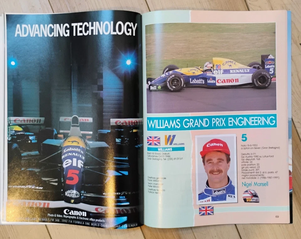 Formula 1 Grand Prix Program Imola San Marino 1992 - Image 4 of 4