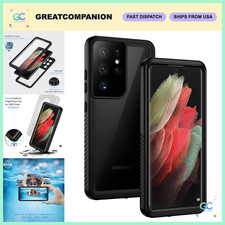 Rugged Waterproof Case for Galaxy S21 Ultra 5G - IP68 Dustproof, Shockproof, Bui