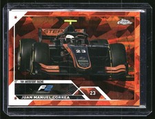 2023 Topps Chrome Sapphire Formula 1 F1 Juan Manuel Correa Orange 18/25 #143