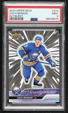 2023-24 Upper Deck Series 2 Young Guns Outburst Zach Benson #474 PSA 9 MINT zj1
