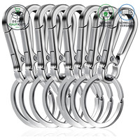 Karabiner SchlüSselanhäNger Set 8 StüCk Metall Zinklegierung Robuster
