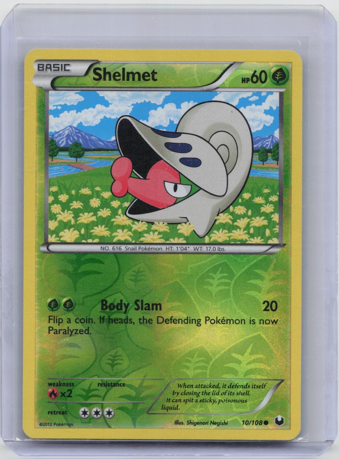 Shelmet 10/108 Common Dark Explorers Pokemon Reverse Holo NM