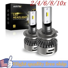 24x Auxito H7 Led Headlight Bulb Bright White Canbus Error Free High Low Beam