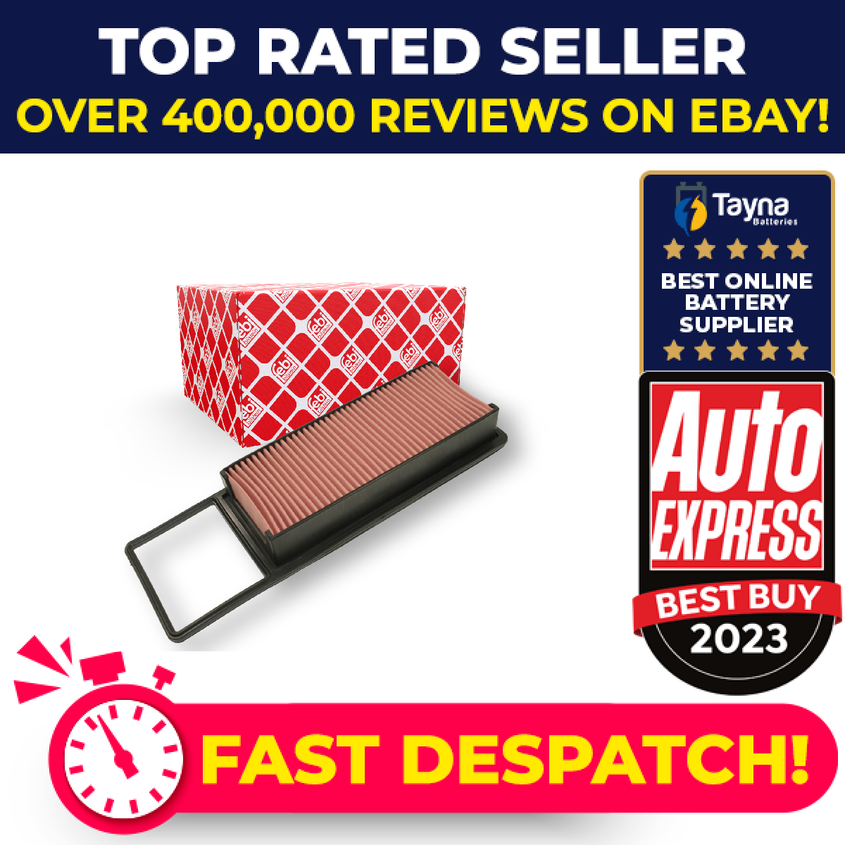 Air Filter 184350 Febi 17220PWA003 17220PWC000 17220PWC505HE Quality Guaranteed