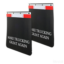 2pcs 24 X 24 Mud Flaps With Reflectors Hdpe Rubber For Truck Trailer Universal 2pcs 24 X 24 Mud Flaps With Reflectors Hdpe Rubber For Truck Trailer Universal