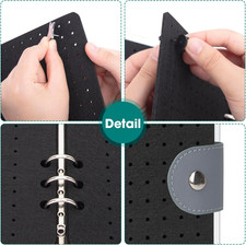 A5 Enamel Pin Display Book, Clear PVC Cover, Portable Travel Pins Organizer B...
