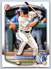 SEAN GAMBLE  ROYALS RC 1st card 2025 BOWMAN DRAFT #BD-178