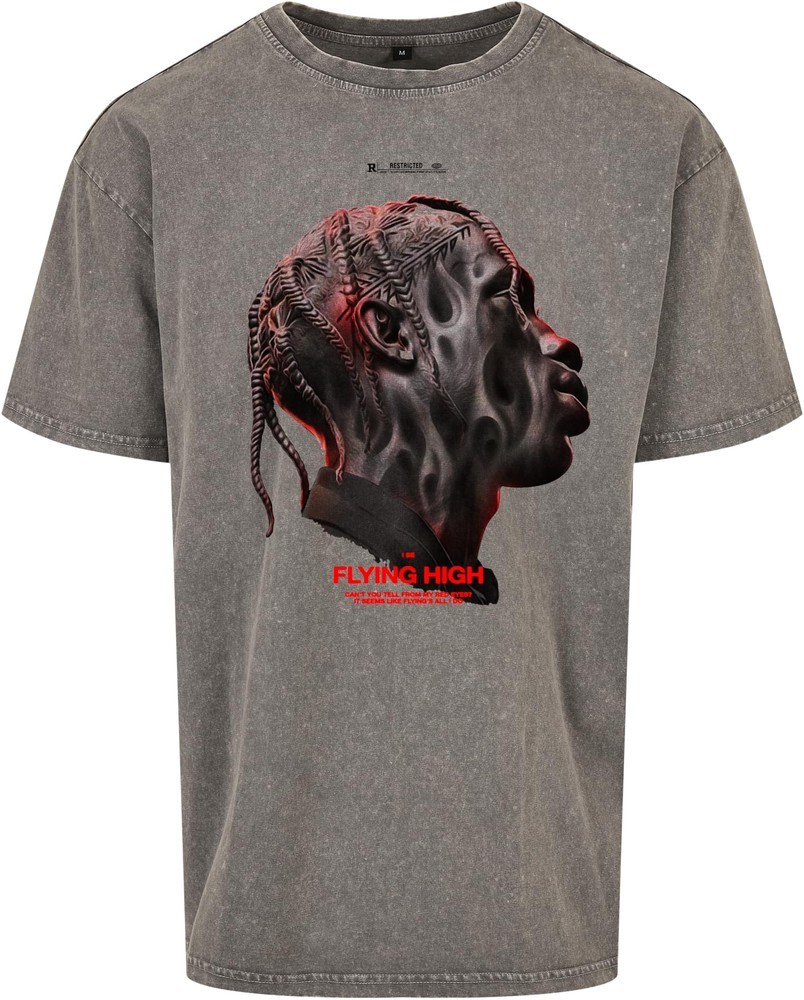 MT Upscale T-Shirt Flying High Oversize Tee Lightasphalt