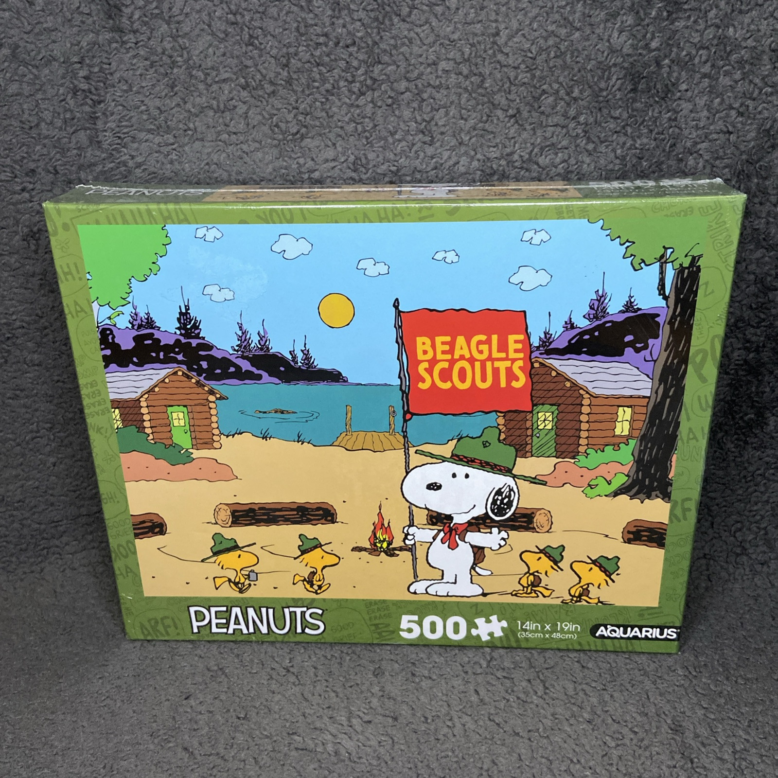 Peanuts Woodstock Beagle Scouts 50th Anniversary 500-Piece Jigsaw Puzzle New Sealed