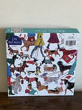 New Opened Box Pcs Sealed GALISON PUZZLE Winter Dogs 500 Pieces Poster