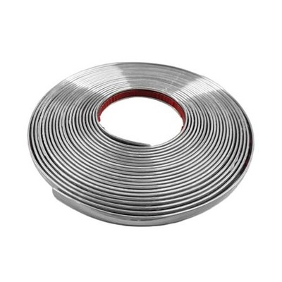 26Ft Automotive Chrome Trim Strip, 1/2'' Wide DIY Decoration Protect Tape,